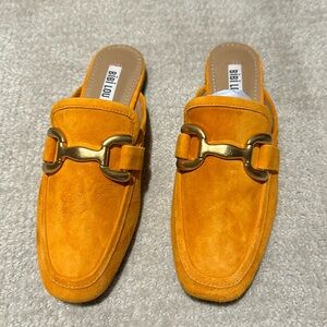 Brand new, never worn, loafer slides